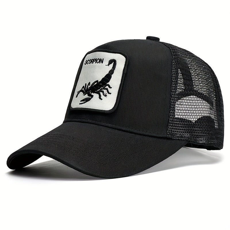 GOORIN BROS SCORPION BLACK TRUCKER CAP