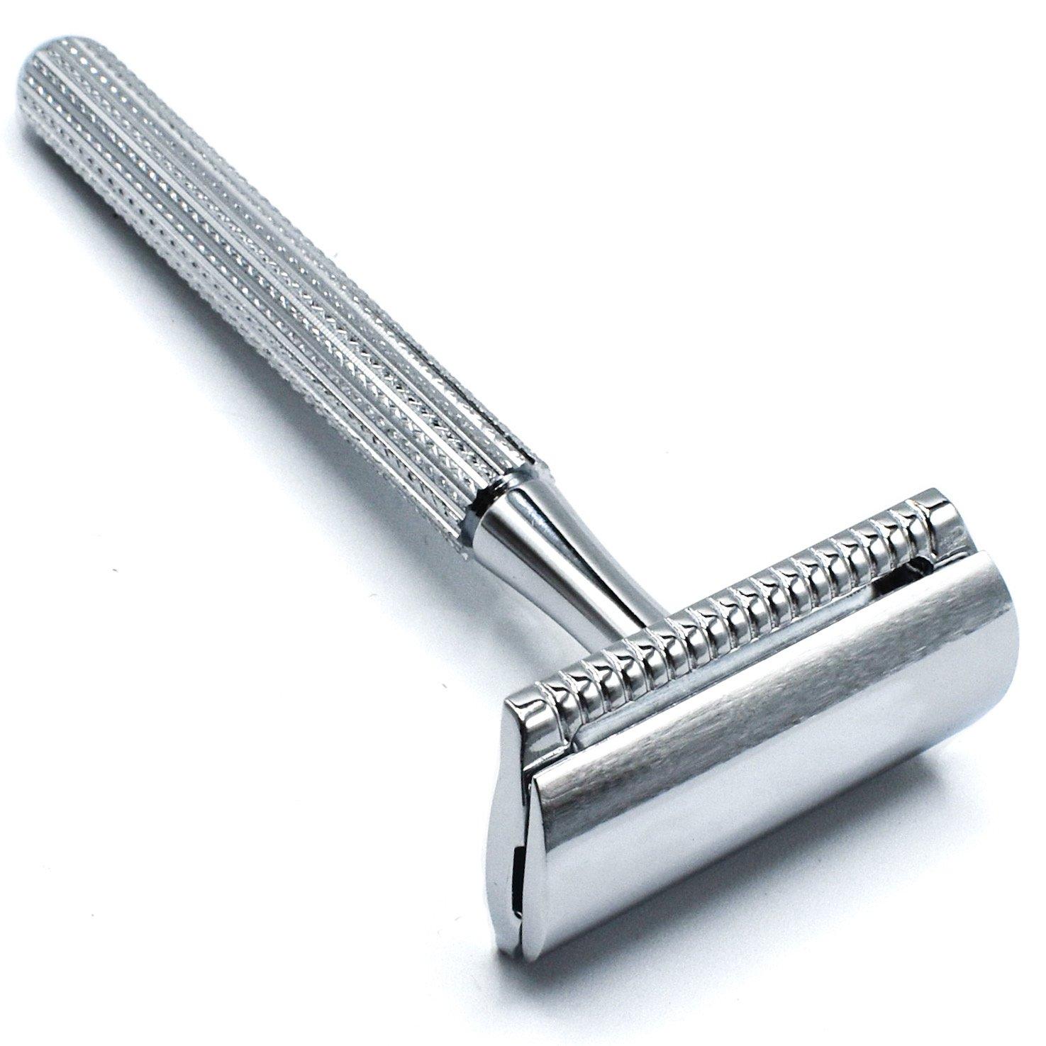 Three Piece Safety Razor Parker 78R-CH Graphite 3-Piece Safety Razor – Double Edge – CABIN