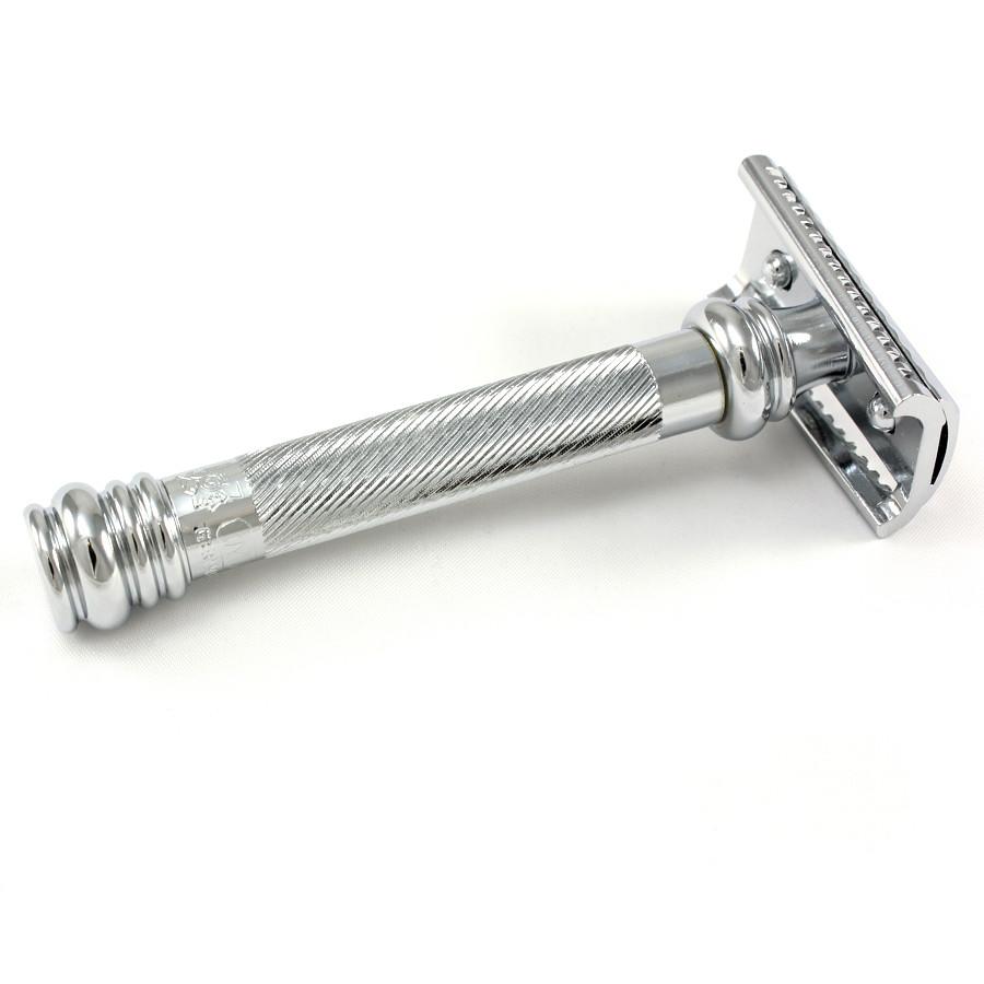 Slanted Safety Razor Merkur 39C Slant Bar Double Edge Safety Razor – Chrome – CABIN